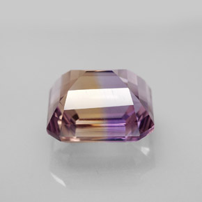 Amétrine bicolore naturelle taille émeraude, 5,79 ct, VVS