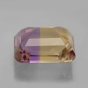 Amétrine bicolore naturelle taille émeraude, 7,94 ct, VVS