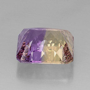 Amétrine bicolore naturelle taille émeraude, 12,12 ct, VVS