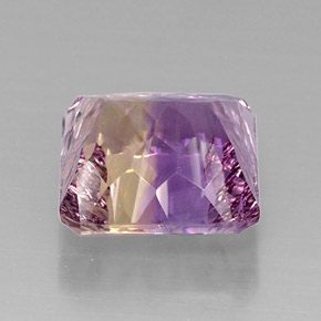 Amétrine bicolore naturelle taille émeraude, 10,91 ct, VVS-VS