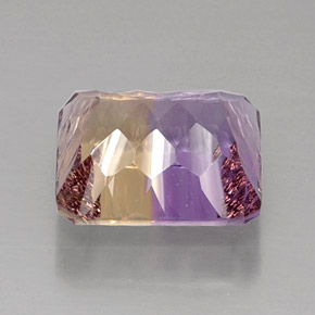 Amétrine Bicolore naturelle Taille émeraude, 11.04 ct, VVS