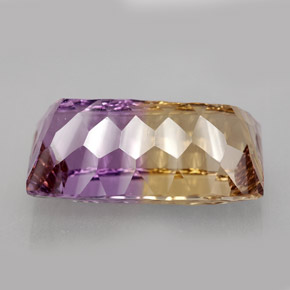 Amétrine bicolore naturelle baguette, 11,79 ct, VVS-VS
