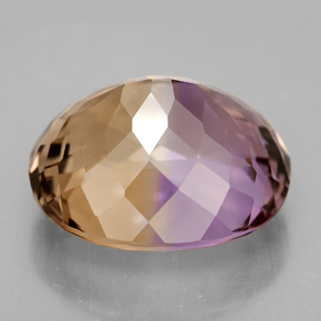 Amétrine bicolore naturelle coupe ovale, 14,82 ct, IF
