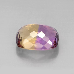 Amétrine bicolore naturelle coupe coussin, 11,72 ct, VVS