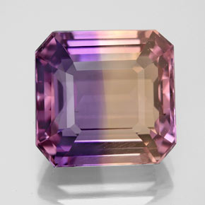 Amétrine Bicolore naturelle Taille émeraude, 9.94 ct, VVS