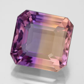 Amétrine Bicolore naturelle Taille émeraude, 9.94 ct, VVS