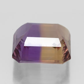 Amétrine Bicolore naturelle Taille émeraude, 9.94 ct, VVS