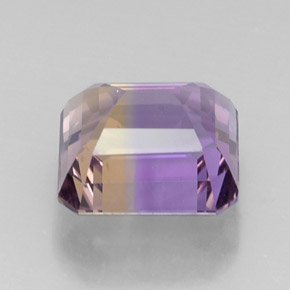 Amétrine bicolore naturelle taille émeraude, 12,11 ct, VVS