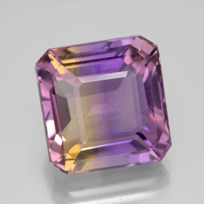 Amétrine Bicolore naturelle Taille émeraude, 11.07 ct, VVS