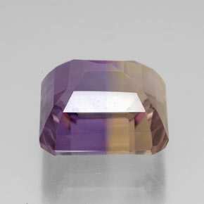 Amétrine Bicolore naturelle Taille émeraude, 11.07 ct, VVS