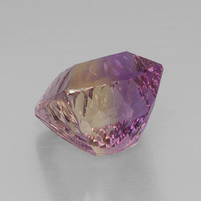 Amétrine bicolore naturelle coupe coussin, 12,65 ct, VVS