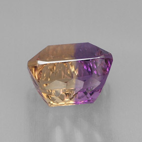 Amétrine bicolore naturelle taille émeraude, 11,34 ct, VVS