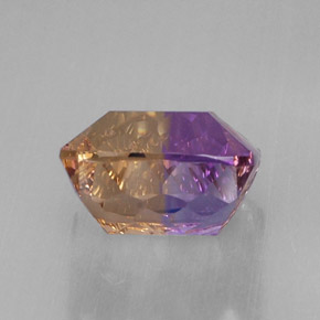 Amétrine bicolore naturelle taille émeraude, 11,58 ct, VVS