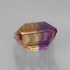 Amétrine bicolore naturelle taille émeraude, 10,38 ct, VVS