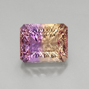 Amétrine Bicolore naturelle Taille émeraude, 11.50 ct, VVS
