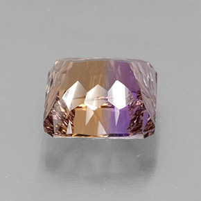 Amétrine bicolore naturelle taille émeraude, 9,03 ct, VVS