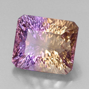 Amétrine Bicolore naturelle Taille émeraude, 13.34 ct, VVS