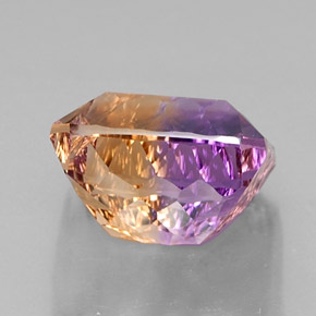 Amétrine bicolore naturelle taille émeraude, 13,58 ct, VVS