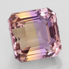 Amétrine Bicolore naturelle Taille émeraude, 10.27 ct, IF