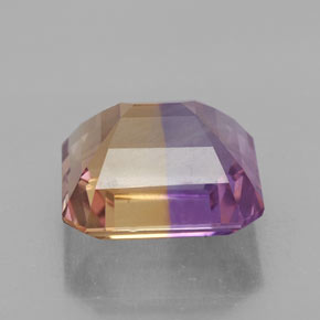 Amétrine bicolore naturelle taille émeraude, 6,91 ct, VVS