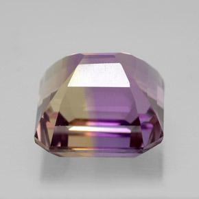 Amétrine bicolore naturelle taille émeraude, 8,35 ct, VVS