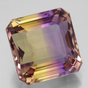Amétrine Bicolore naturelle Taille émeraude, 11.85 ct, VVS