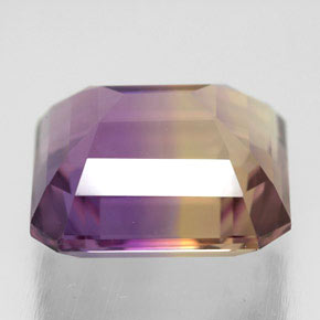 Amétrine bicolore naturelle taille émeraude, 9,04 ct, VVS