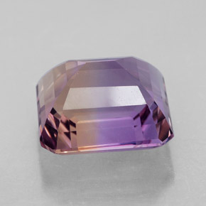 Amétrine bicolore naturelle taille émeraude, 9,87 ct, VVS