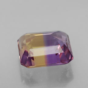 Amétrine Bicolore naturelle Taille émeraude, 4.74 ct, VVS
