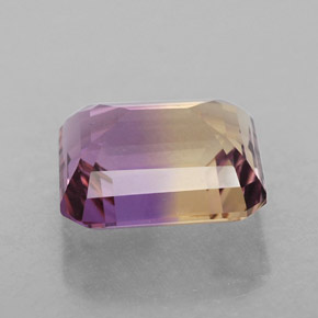Amétrine bicolore naturelle taille émeraude, 5,25 ct, VVS
