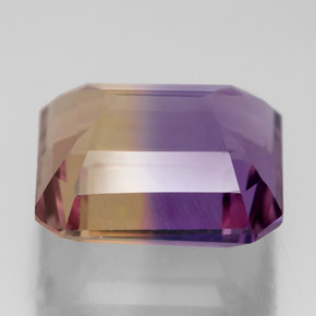 Amétrine bicolore naturelle taille émeraude, 7,95 ct, VVS