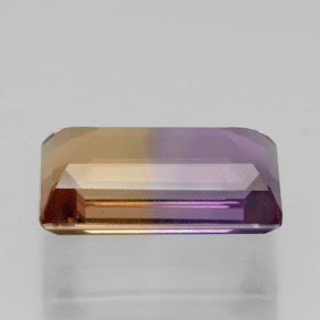 Amétrine bicolore naturelle baguette, 4,34 ct, VVS