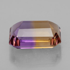 Amétrine bicolore naturelle taille émeraude, 9,44 ct, VVS
