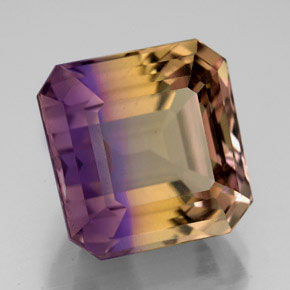 Amétrine Bicolore naturelle Taille émeraude, 12.20 ct, VVS