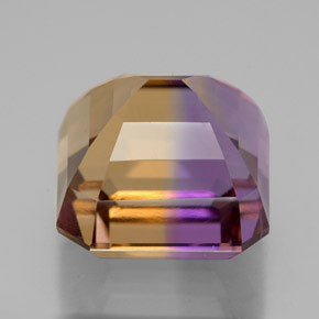 Amétrine Bicolore naturelle Taille émeraude, 12.20 ct, VVS