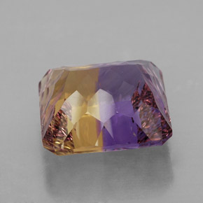 Amétrine bicolore naturelle taille émeraude, 9,82 ct, VVS