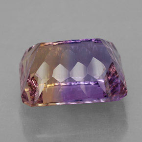 Amétrine bicolore naturelle taille émeraude, 13,10 ct, VVS