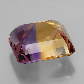 Amétrine Bicolore naturelle Taille émeraude, 12.16 ct, VVS