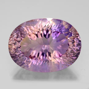 Amétrine bicolore naturelle coupe ovale, 10,85 ct, VVS