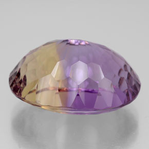 Amétrine bicolore naturelle coupe ovale, 13,50 ct, VVS