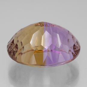 Amétrine bicolore naturelle coupe ovale, 13,60 ct, IF