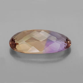 Amétrine bicolore naturelle coupe ovale, 18,48 ct, VVS