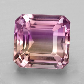 Amétrine Bicolore naturelle Taille émeraude, 4.64 ct, VVS-VS