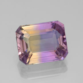 Amétrine Bicolore naturelle Taille émeraude, 4.35 ct, VVS-VS