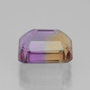 Amétrine bicolore naturelle taille émeraude, 4,38 ct, VVS