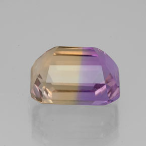 Amétrine bicolore naturelle taille émeraude, 4,47 ct, VVS