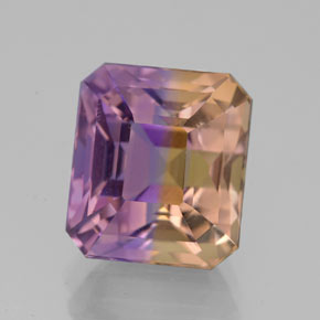 Amétrine Bicolore naturelle Taille émeraude, 5.80 ct, VVS