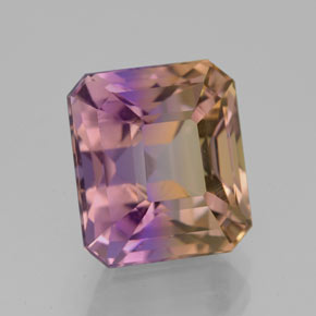 Amétrine Bicolore naturelle Taille émeraude, 5.80 ct, VVS