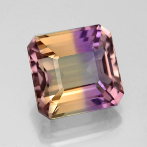 Amétrine Bicolore naturelle Taille émeraude, 4.67 ct, VVS