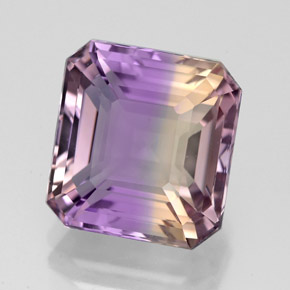 Amétrine Bicolore naturelle Taille émeraude, 5.58 ct, VVS